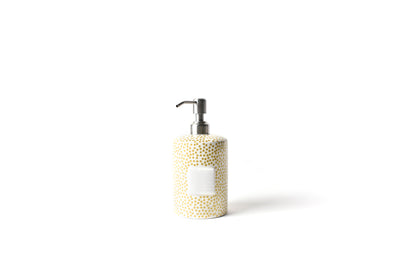 Gold Small Dot Mini Soap Pump with Hook-and-Loop Fastener