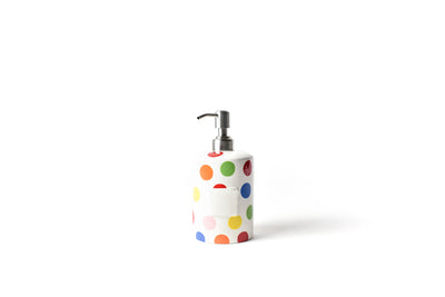 Bright Dot Mini Cylinder Soap Pump with Hook-and-Loop Fastener