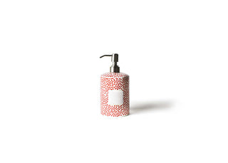 Red Small Dot Mini Cylinder Soap Pump