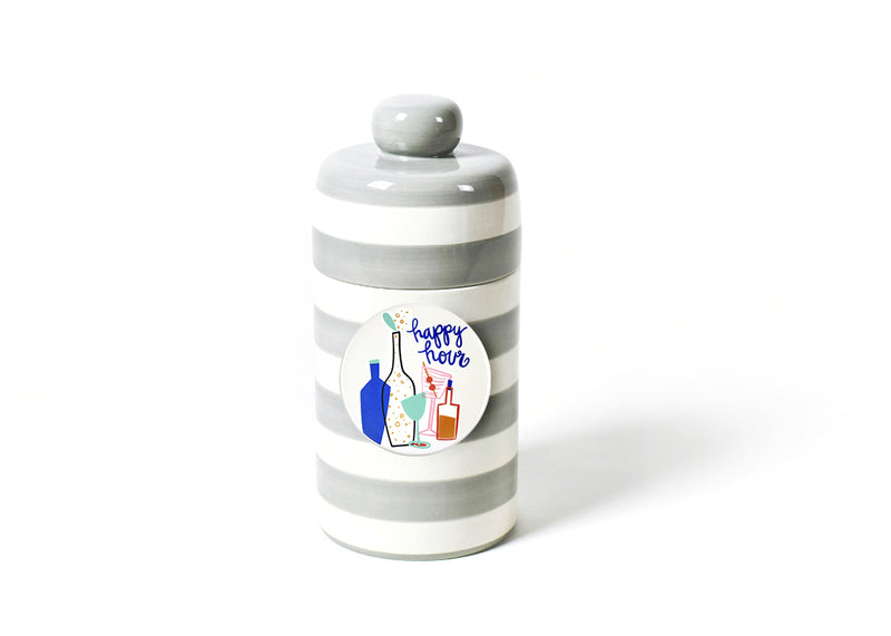 Stone Stripe Mini Jar with Happy Hour Mini Attachment