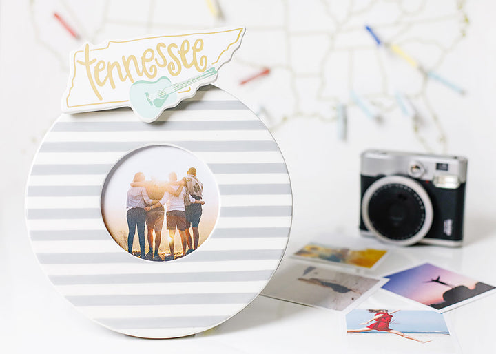 Stone Stripe Mini Frame with Mini Attachment Tennessee Motif Design