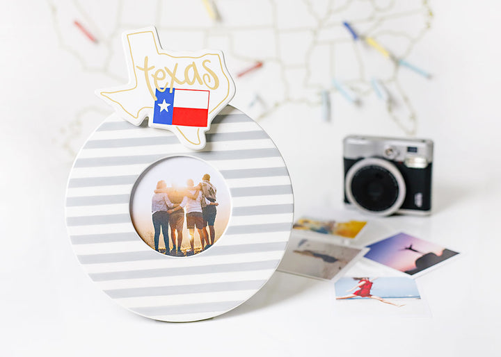 Mini Attachment Texas Motif on Stone Stripe Mini Frame