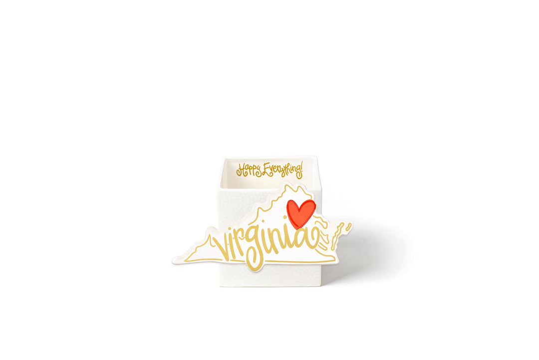 Virginia Mini Attachment on White Small Dot Mini Nesting Cube