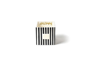 Black Stripe Medium Mini Nesting Cube