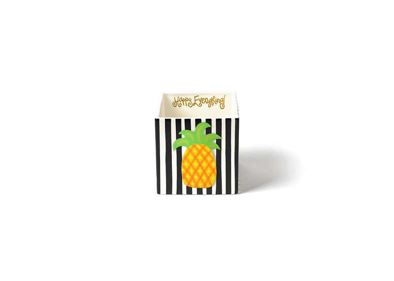 Pineapple Mini Attachment on Black Stripe Nesting Cube