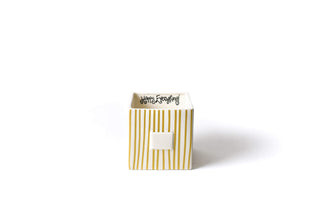 Gold Stripe Mini Nesting Cube Medium