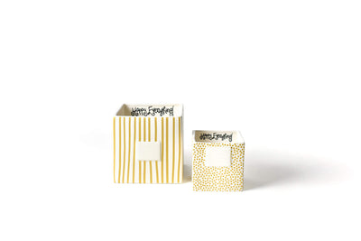 Big and Mini Nesting Cubes in Happy Everything! Gold Designs