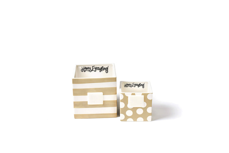 Big and Mini Cubes in Neutral Happy Everything! Designs with Hook-and-Loop Fastener