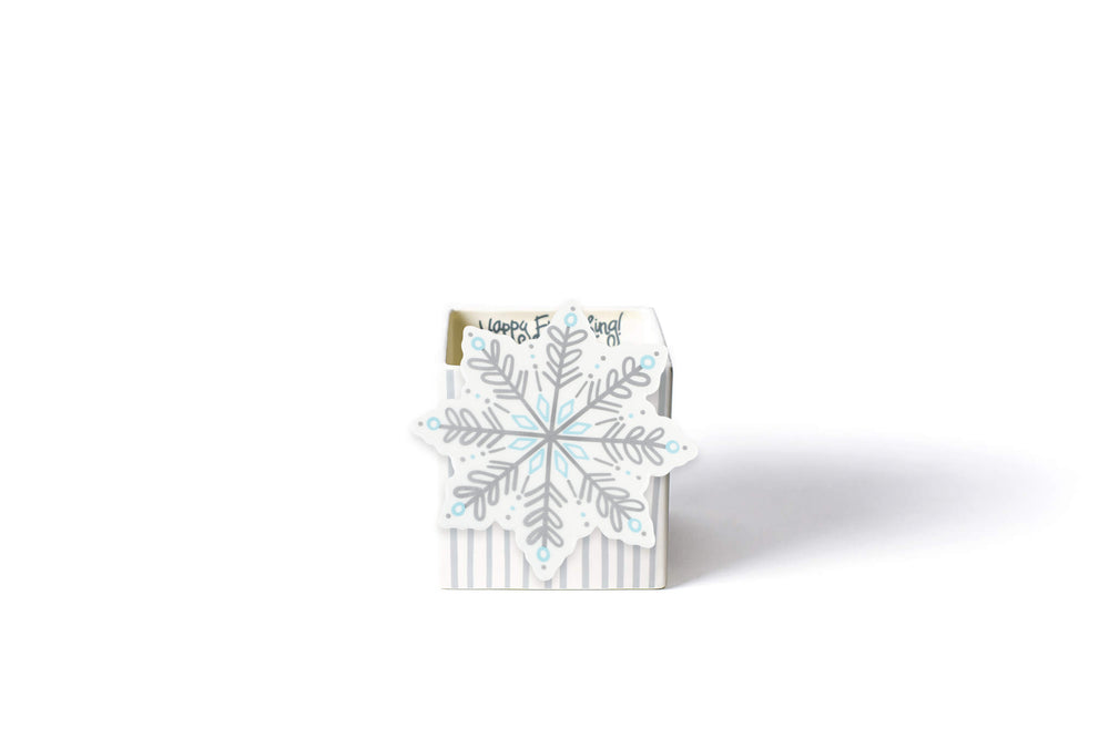 Stone Stripe Mini Nesting Cube with Snowflake Mini Attachment
