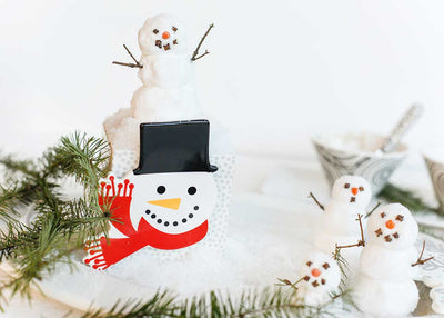 Holiday Decor with Top Hat Frosty Mini Attachment on Mini Nesting Cube