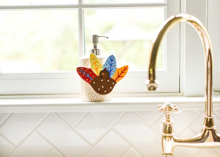 Gold Small Dot Mini Soap Pump with Turkey Mini Attachment