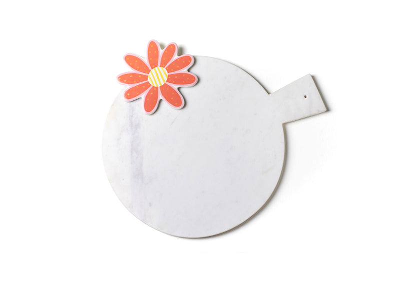 Flower Big Attachment on Big Serving Board Marble