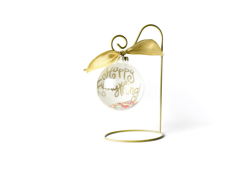 Display Ornaments Throughout the Year on Gold Swirl Ornament Stand