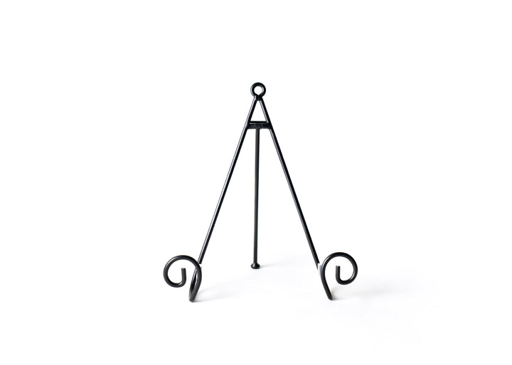 Metal Black Swirl Big Plate Stand