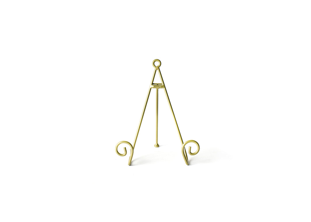 Mini Plate Holder Happy Everything! Gold Swirl Mini Plate Stand
