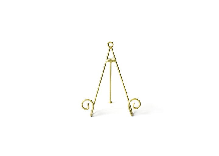 Mini Plate Holder Happy Everything! Gold Swirl Mini Plate Stand
