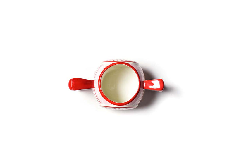 Top View Interior of Mug Shaped Like Peppermint Candy
