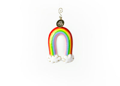 Glass and Metal Rainbow Shaped Ornament