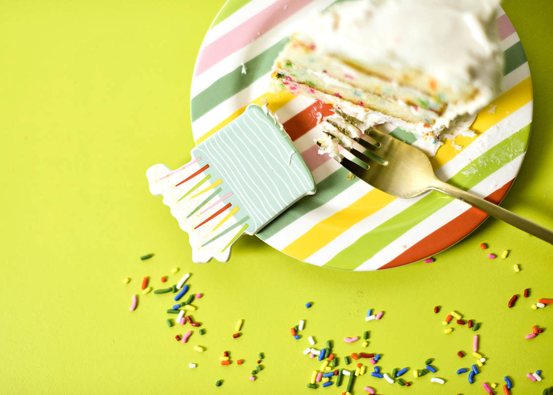 Let Them Eat Cake on the Sparkle Cake Embellishment Plate