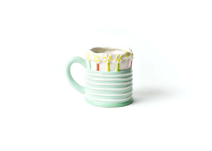 Mug Shaped Like Cake With Candles