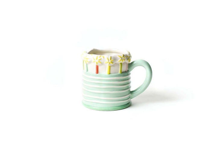 Sparkle Cake Shaped Mug with Comfort Handle