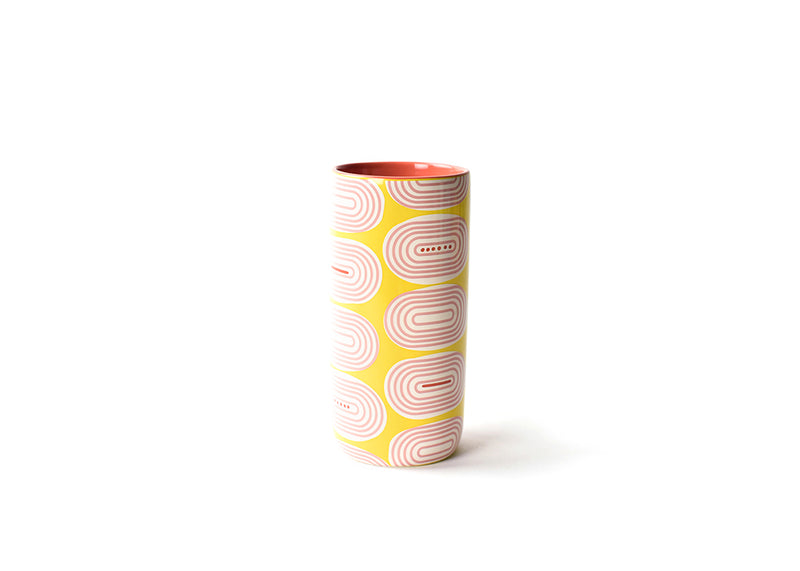 Pink and White Design with Coral Accents Fast Track Travel Mug