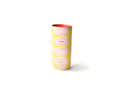 Coral Accents and Interior on Ceramic Travel Mug Fast Track Design