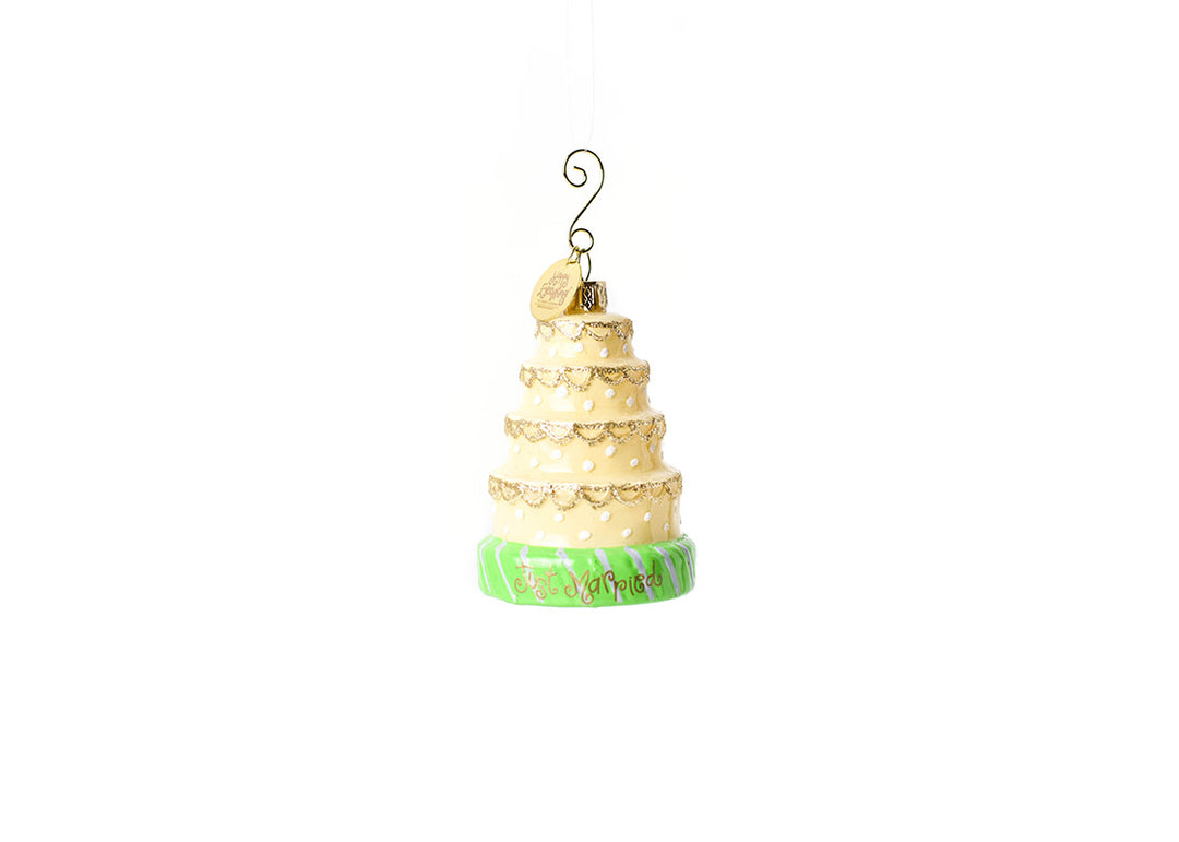 Glass and Metal Wedding Shaped Ornament